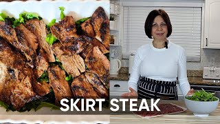 Easy Grilled Skirt steak with Arugula [upl. by Ycrem]