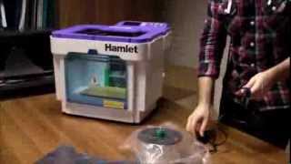 Unpacking 3D Printer Hamlet 3DX100 Unboxing Stampante 3D Hamlet 3DX100 [upl. by Odell]