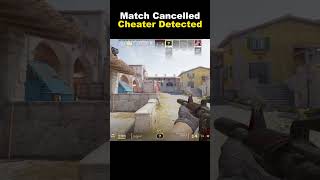 CS2 match cancelled and cheater gets banned live cs2 counterstrike2 counterstrike [upl. by Yeltrab]