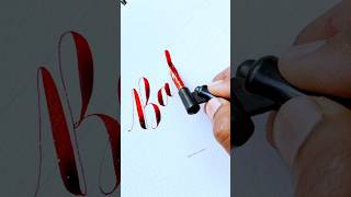 shorts 🖊️ Cursive letters writing ✒️ how to write calligraphy ✍️youtube trending satisfying [upl. by Irafat934]