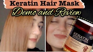 Keratin hair mask demo and review  worth buying  keratin [upl. by Alemap]