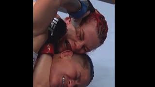 Horrific Illegal eye gouge from Priscila Cachoeira on Gillian Robertson [upl. by Nyrtak]