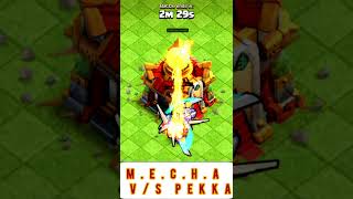 MECHA vs PEKKA who is best   Clash of clans  cocclasher clashofclans coc [upl. by Aerdnod912]