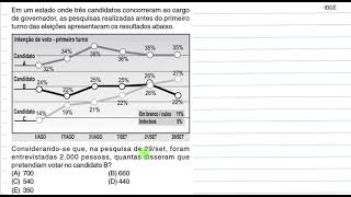 MATEMÁTICA CESGRANRIO IBGE RECENSEADOR 005D [upl. by Robison]