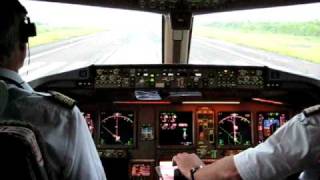 Boeing 777300ER Cockpit Take Off  Air France [upl. by Yorel]