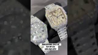 Moissanite watches Rolex Cartier  Ap vvsmoissanite watch fashion moissanite [upl. by Unam388]