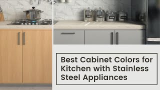 Cabinet Color Ideas for Kitchen with Stainless Steel Appliances [upl. by Airasor111]