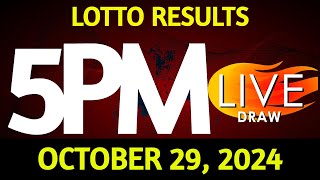 Lotto Result Today 500 pm draw October 29 2024 Tuesday PCSO LIVE [upl. by Acim877]