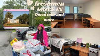 COLLEGE MOVE IN 2023  DORM TOUR 💙🤍 [upl. by Htiel]