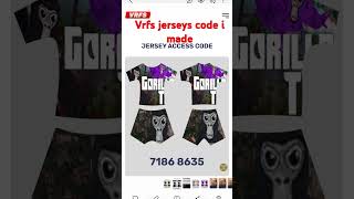 Vrfs jerseys code that i made [upl. by Imuyam]