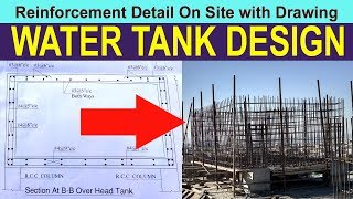 Water tank  design of water tank  RCC water tank  civil Engineering [upl. by Yllime]