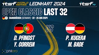 PfingstCorreia vs KuceraBade  Last 32  ITSF 2024 World Series Leonhart Open Classic [upl. by Ysak734]