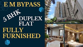 5BHK Duplex Flat Luxury Furnished Duplex Flat With 2 Servant Quarter On Sale On EM Bypass Kolkata [upl. by Dazraf]