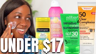 AFFORDABLE Sunscreen for Darker Skin Most Under 10  Mineral [upl. by Bettye]