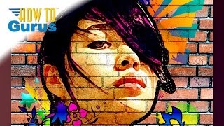 How You Can Make a Graffiti Street Portrait on Wall Image in Photoshop Elements [upl. by Yttig896]