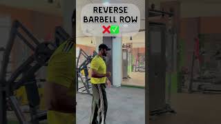 BarBell Row Right Angle fitness motivation gymchallange gymworkout barbellrows [upl. by Anej610]