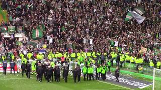 Celtic 2  Hearts 0  Green Brigade  Kieran Tierney  21 May 2017 [upl. by Enael604]