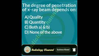 x ray MCQs radiologychannel007 [upl. by Stillman]