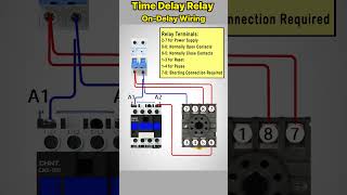 Timer Delay Relay On Delay Wiring howto shorts [upl. by Anitan795]