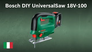 Seghetto alternativo a batteria Bosch DIY UniversalSaw 18V100 [upl. by Kylstra]