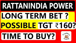 rattanindia power share news  long term bet  possible tgt ₹160 future of rattanindia power [upl. by Stasny]