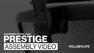 PRESTIGE Ergonomic Office Chair｜Assembly Guide｜WELLNEWLIFE [upl. by Ojeillib162]