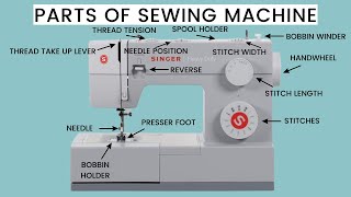 Singer heavy duty Sewing machine parts and their function for the beginner [upl. by Atlas]