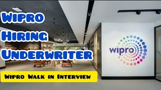 Wipro Hiring Mortgage Underwriter  US Mortgage Underwriting Vacancy  Wipro Walk in Interview [upl. by Royo]