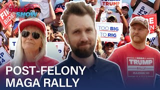 Jordan Klepper vs Trumpers at First PostFelony Conviction Rally  The Daily Show [upl. by Pansie]