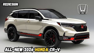 Honda CRV 2026 New Features Revealed [upl. by Nored]