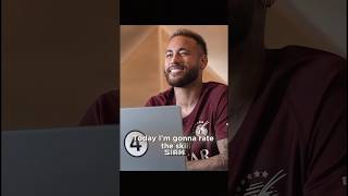 Neymar reacts to Ronaldos skill [upl. by Annayhs]