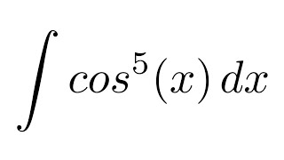 Integral of cos5x trigonometric identity  substitution [upl. by Dutchman]