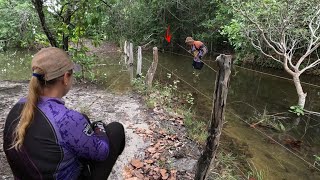 ENCONTRAMOS UM NOVO LUGAR DEPOIS MUITA CHUVA  pescaria [upl. by Eniamraj]