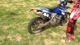 Yamaha WR450F 2008  rev limiter [upl. by Zoarah]