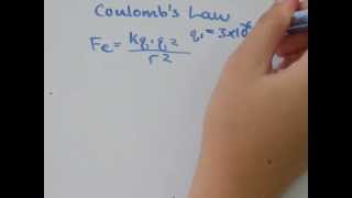 Coulombs Law Fekq1q2r2 [upl. by Garnes]