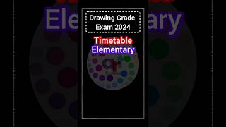 Elementary amp Intermediate Drawing Grade Exam 2024 TIMETABLE drawingexam [upl. by Kirven]