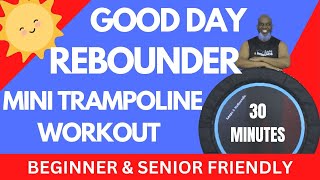 30 Minutes of Rebounder Mini Trampoline Exercise for Beginners amp Seniors Walk Bounce Jog Workout [upl. by Pennington]