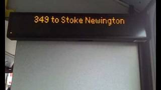 349 to Stoke Newington Cut Back to Stamford Hill [upl. by Budwig854]