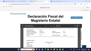 Declaracion Fiscal del Magisterio Estatal [upl. by Maggie362]