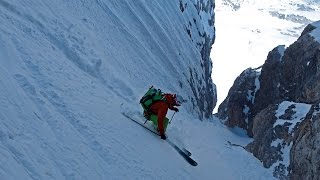 Canalone Oppel con gli sci sulle orme del bivacco Piero Cosi [upl. by Beare]