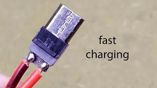 Rebuild Micro USB cable fast charging at home [upl. by Dyana]