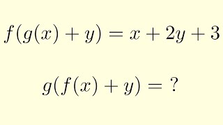 A Short Functional Equation Problem [upl. by Animehliw]