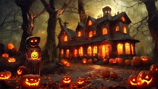 Haunted House Halloween Ambience With Scary Spooky Halloween Background Music 🎃 Ambience Halloween [upl. by Antonella577]