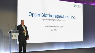 Robert Benkowski Presents Opsin Biotherapeutics at LSI Europe 23 [upl. by Hseyaj]