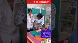 How to Perform CPR on an infants  CPR for infants  Health Sector nursing viral trending shorts [upl. by Anyaled]