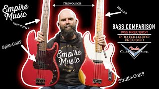 Split Coil or Single Coil P Bass Fender Custom Shop 55 vs The Pino Palladino Precision [upl. by Lefton]