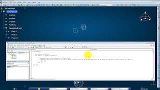 CATIA V6  VBA MACROS  TESTING ACTIVE OBJECT USER INTERACTION [upl. by Oiludbo]