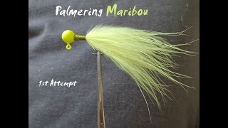 1st Attempt at Palmering Maribou [upl. by Nirret]