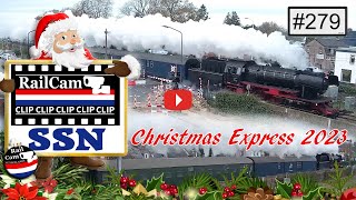 Railcam Clip 279 SSN Christmas Express 2023 [upl. by Lily]