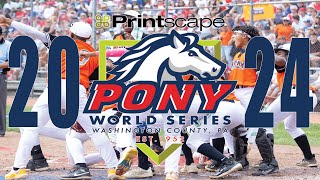 2024 Printscape Pony League World Series Game 05 Palmview TX vs Tainan City Chinese Taipei [upl. by Adnala]